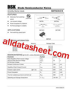 BAT54AS型号图片