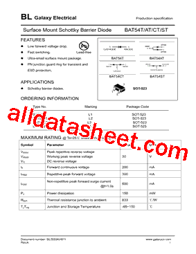 BAT54ATA型号图片