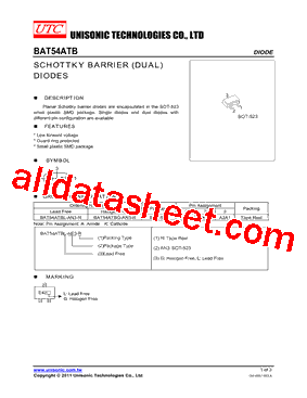 BAT54ATBG-AN3-R型号图片