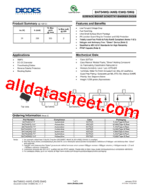 BAT54AWQ型号图片