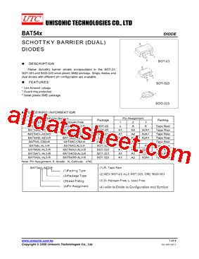 BAT54SL-AE3-R型号图片