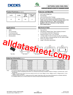 BAT54SWQ型号图片