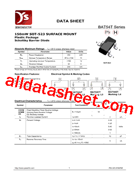 BAT54T1G型号图片