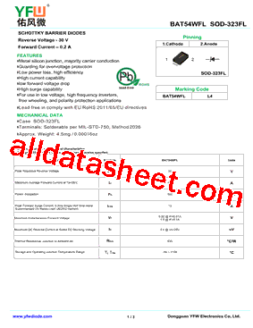 BAT54WFL型号图片