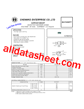 BAT54WPT型号图片