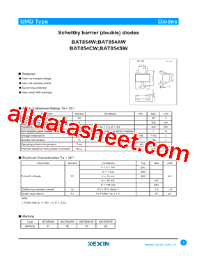 BAT854AW.115型号图片