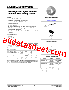 BAV23CLT3G型号图片