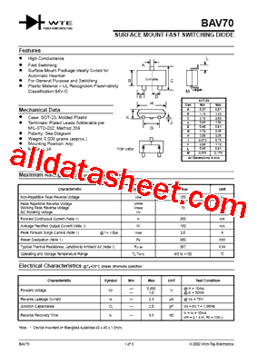 BAV70-T1型号图片