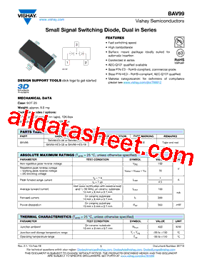 BAV99-E3-08型号图片