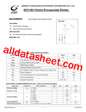 BAV99BDW型号图片