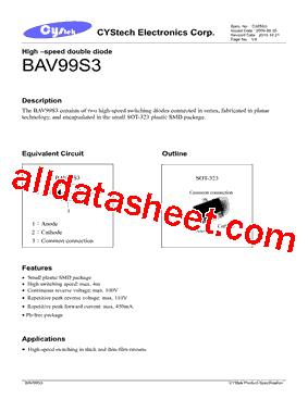BAV99S3型号图片