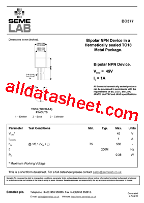 BC377型号图片