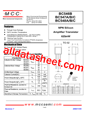BC548CTA型号图片