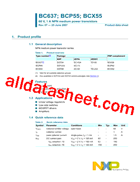 BC637RL1G型号图片