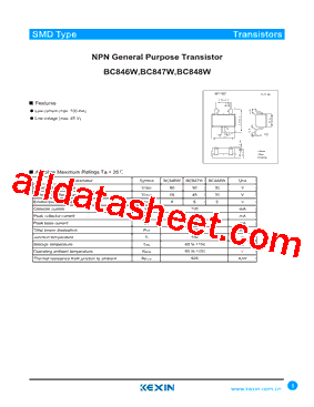 BC846AW,115型号图片