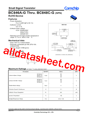 BC847A-G型号图片