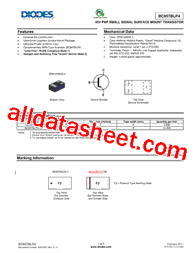 BC857BLP4-7型号图片
