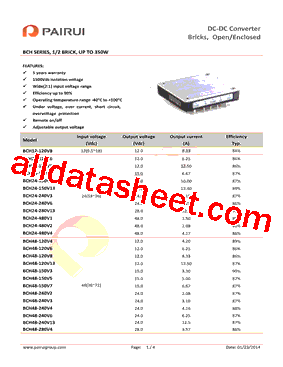 BCH12-150V10型号图片