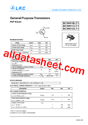 BCW61CLT1型号图片