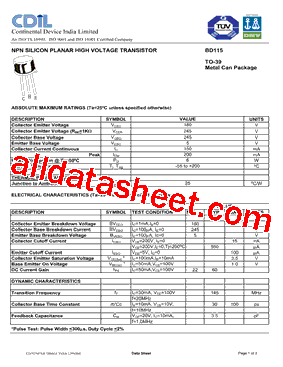 BD115型号图片