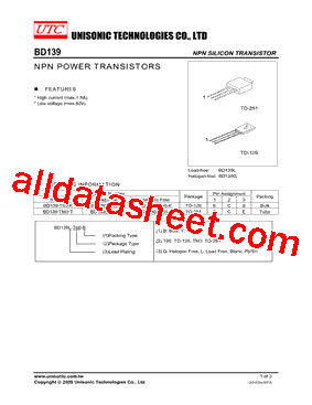BD139L-T60-K型号图片