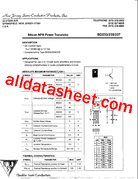 BD233型号图片