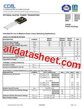 BD234PNP型号图片