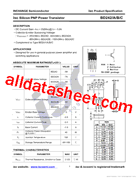 BD242A型号图片