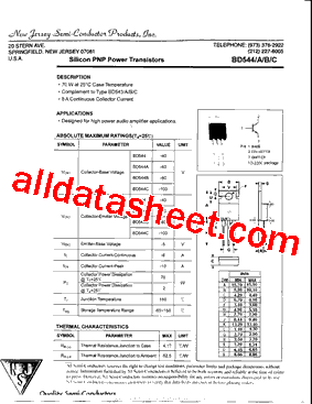 BD544A型号图片