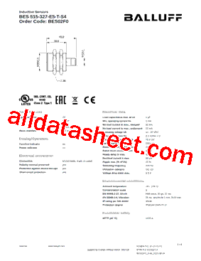 BES515-327-E5-T-S4型号图片