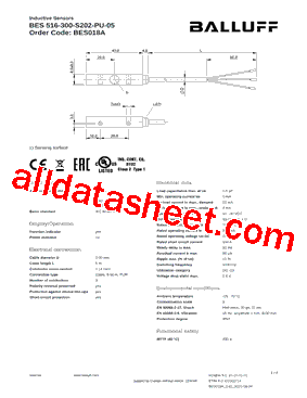 BES516-300-S202-PU-05型号图片