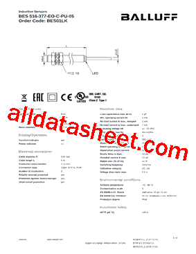 BES516-377-EO-C-PU-05型号图片