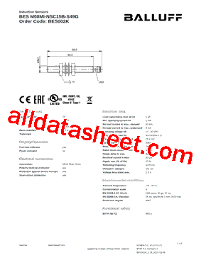 BESM08MI-NSC15B-S49G型号图片