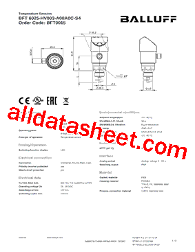 BFT6025-HV003-A00A0C-S4型号图片