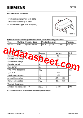 BFT92型号图片