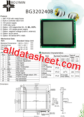 BG320240B型号图片