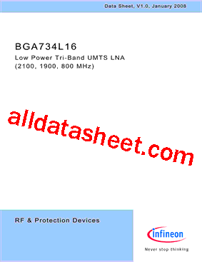 BGA734L16E6327型号图片