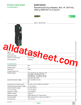 BJM16040型号图片