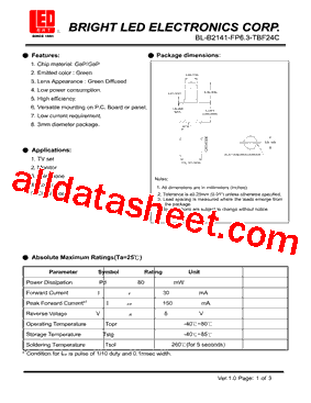 BL-B2141-FP6.3-TBF24C型号图片