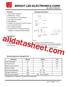 BL-B2141-TBS18C型号图片