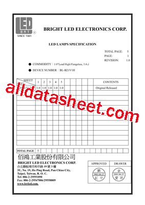 BL-B21V1H型号图片