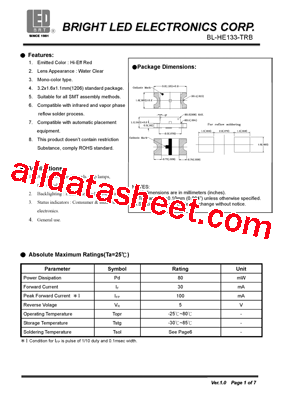 BL-HE133-TRB型号图片