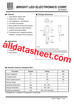 BL-R453P型号图片