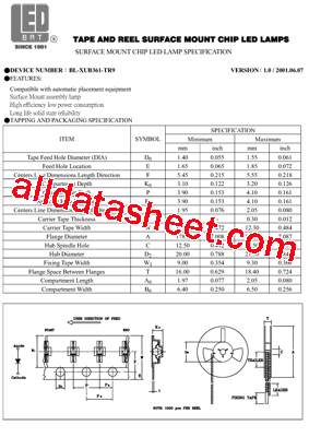 BL-XUB361-TR9型号图片