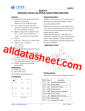 BL6331CP型号图片