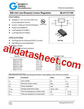 BLA1117-3.3型号图片