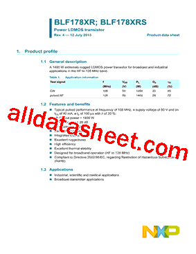 BLF178XRS型号图片