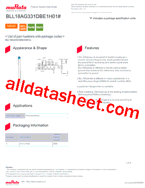 BLL18AG331DBE1H01A型号图片