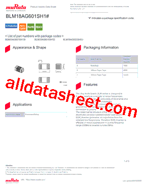 BLM18AG601SH1B型号图片