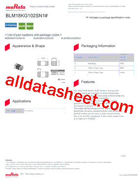 BLM18KG102SN1B型号图片